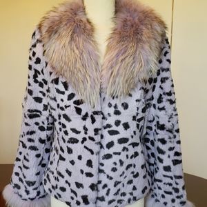 Printed rex Rabbit .color is lavender